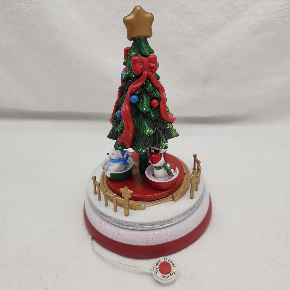 House Christmas Tree Tea Cups Carnival Lighted Musical Pan Asian Creatio Mini 8"